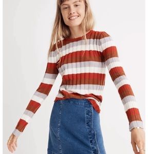 Madewell Clarkwell Striped Pullover Sweater